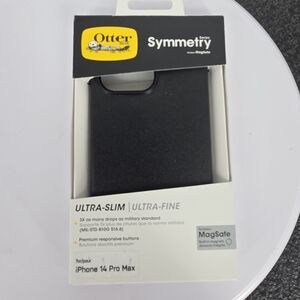 OtterBox Symmetry Series+ MagSafe Case for iPhone 14 Pro Max - Black Slim Rugged